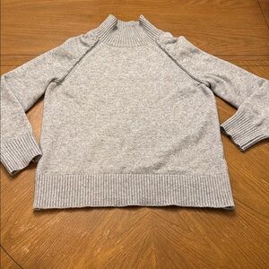 Kirundo chunky oversized raglan sleeve mock neck sweater size small heather gray